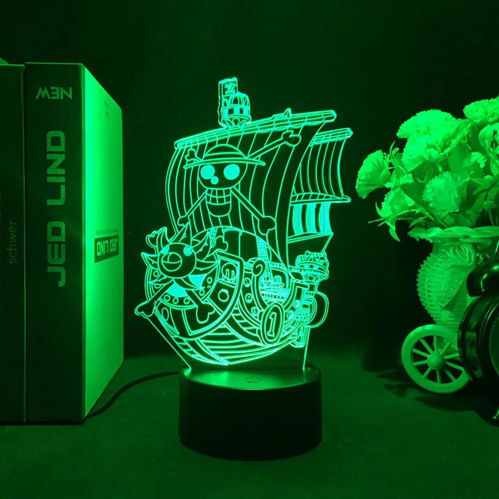 Lámpara LED 3D One Piece — Wanted Card