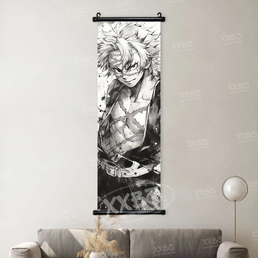 Kakemono Demon Slayer — Lienzo colgante