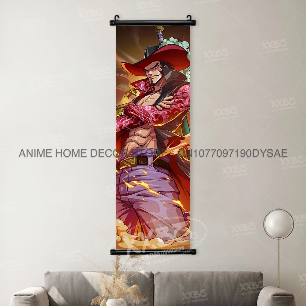 Kakemono One Piece — Lienzo colgante (Luffy, Zoro y la tripulación)