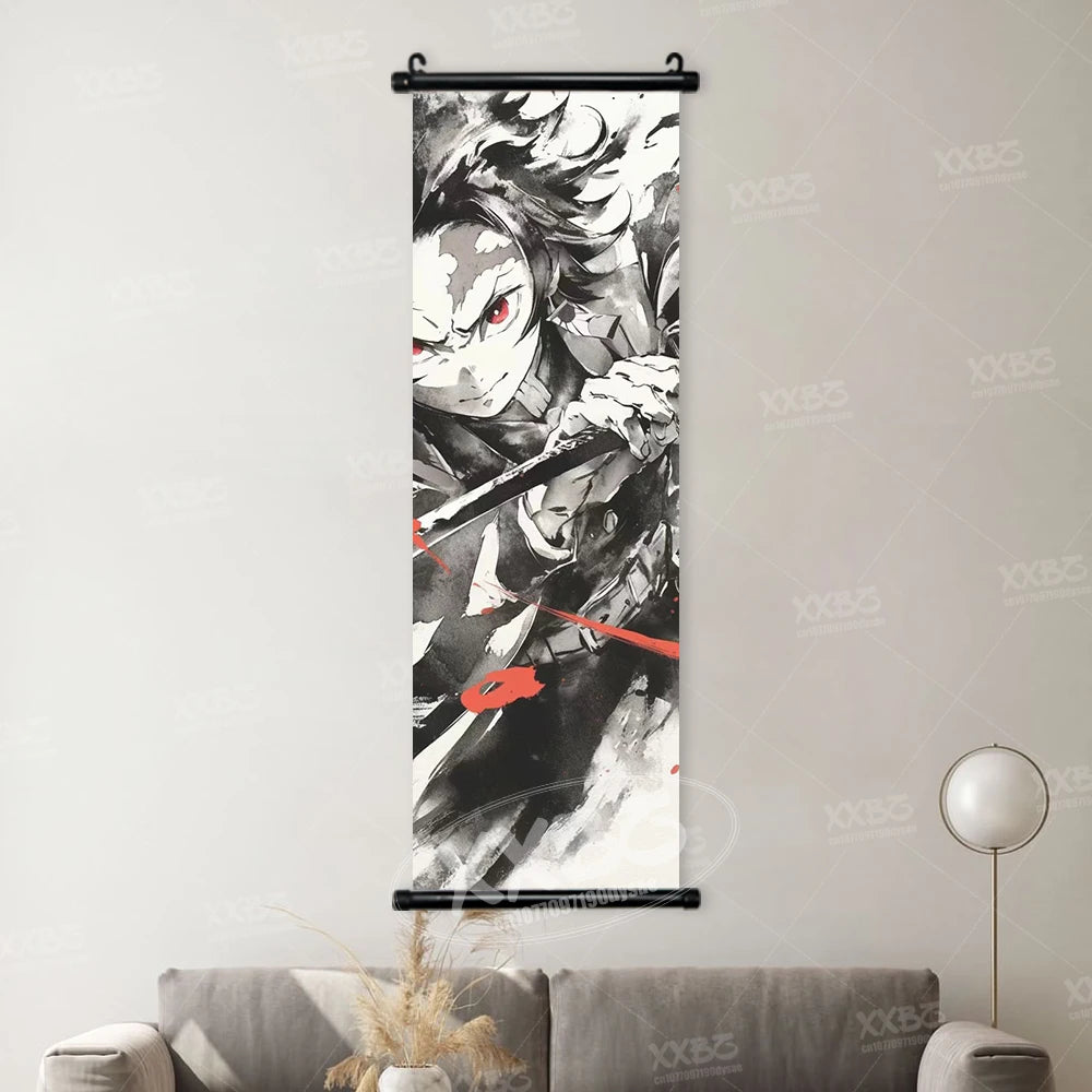 Kakemono Demon Slayer — Lienzo colgante