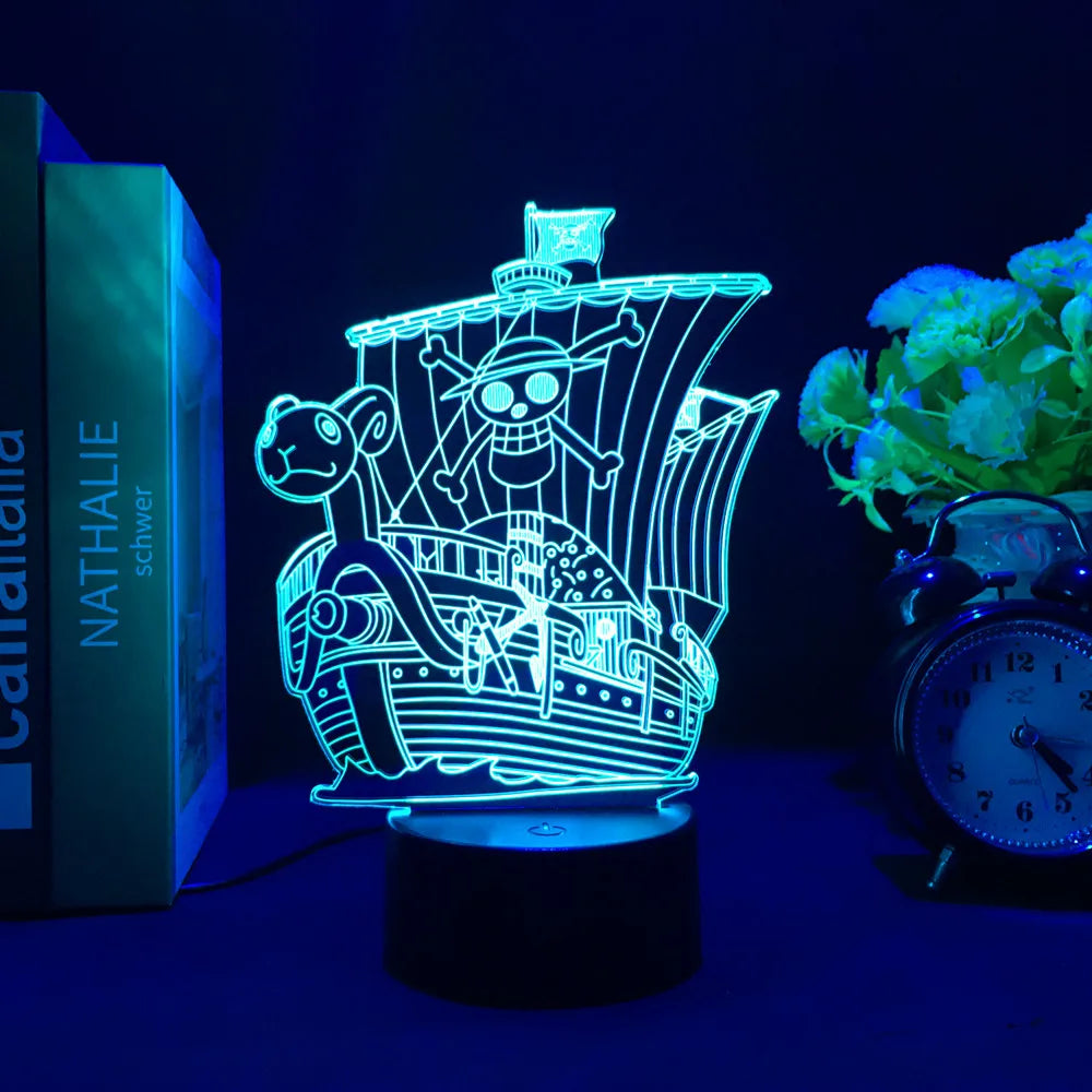 Lámpara LED 3D One Piece — Wanted Card