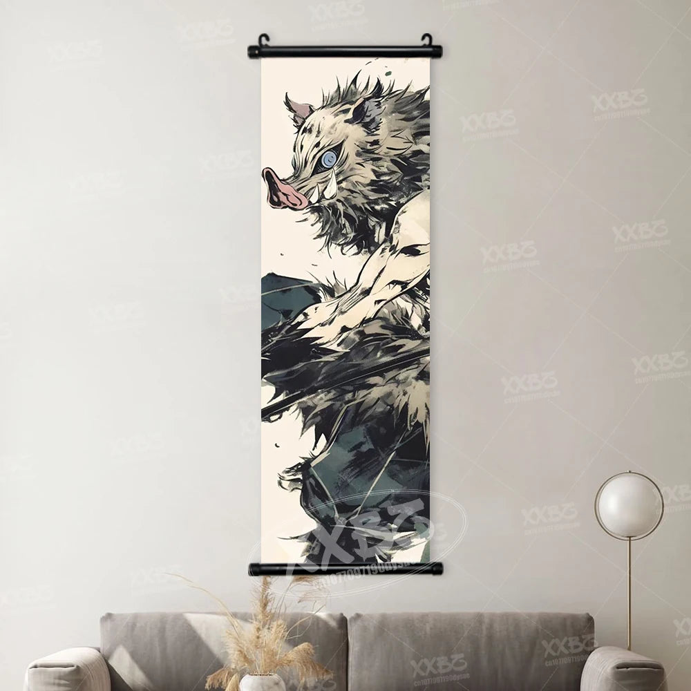 Kakemono Demon Slayer — Lienzo colgante
