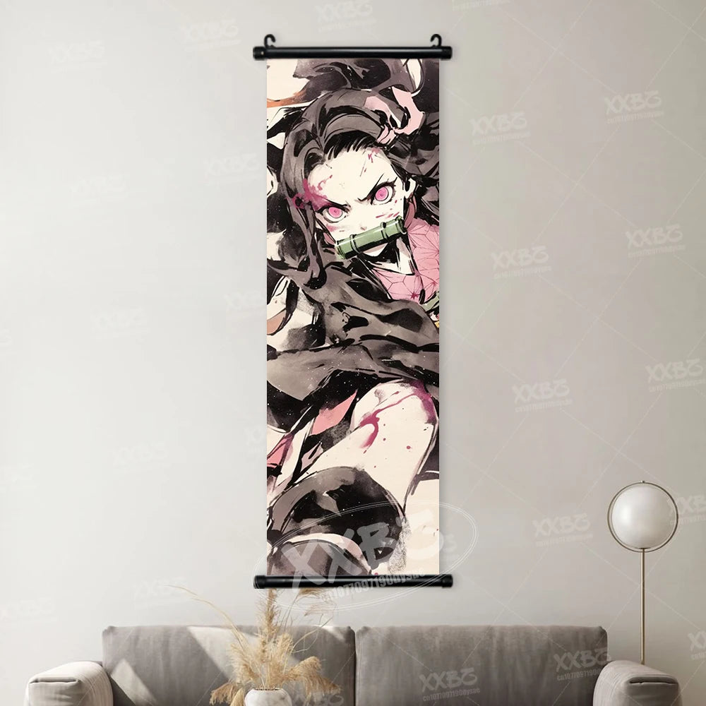 Kakemono Demon Slayer — Lienzo colgante