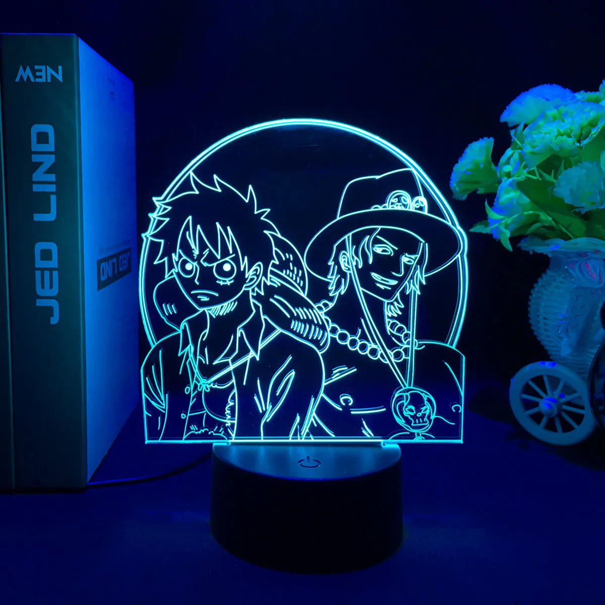 Lámpara LED 3D One Piece — Wanted Card