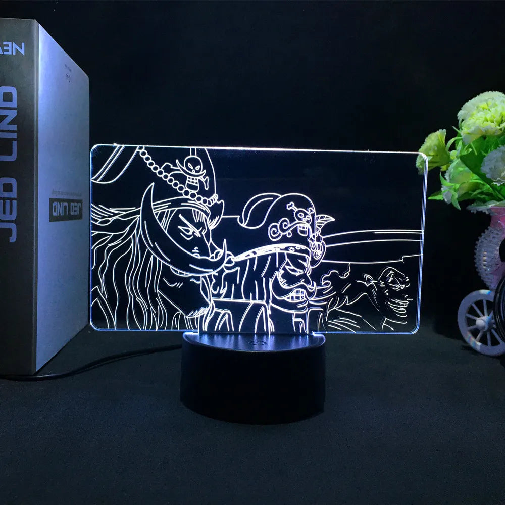 Lámpara LED 3D One Piece — Wanted Card