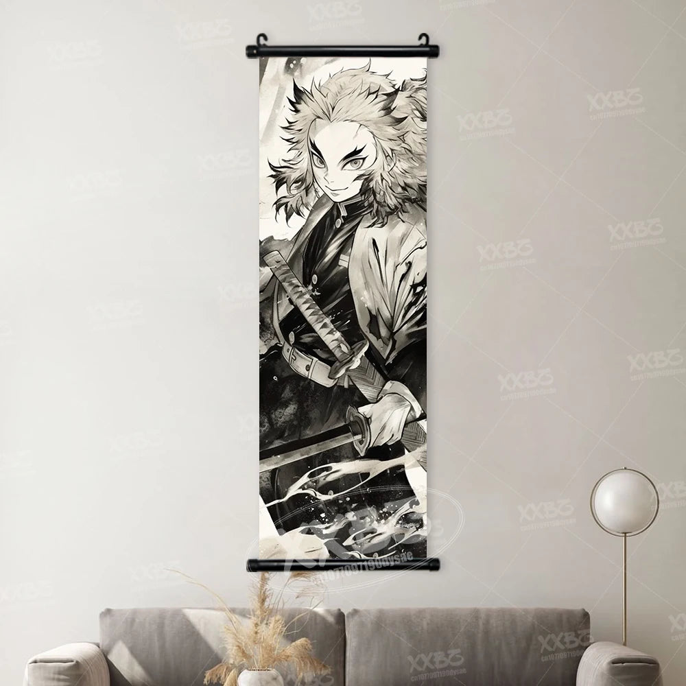 Kakemono Demon Slayer — Lienzo colgante