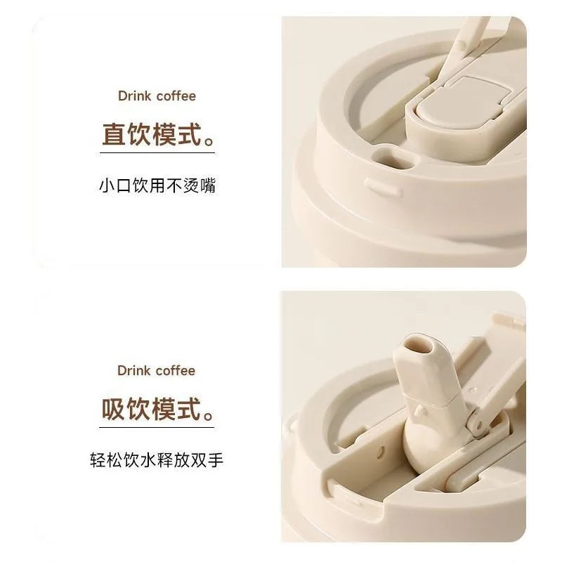 Detalle de la tapa del termo Dragon Ball – Goku & Vegeta con doble modo de consumo, ideal para beber cómodamente en cualquier lugar.