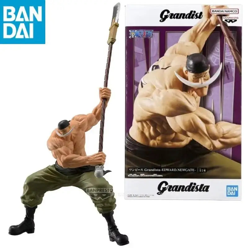 Figura Edward Newgate (Barbablanca) - Colección Grandista (Banpresto Original) con su empaque, perfecta para coleccionistas de figuras de acción anime.