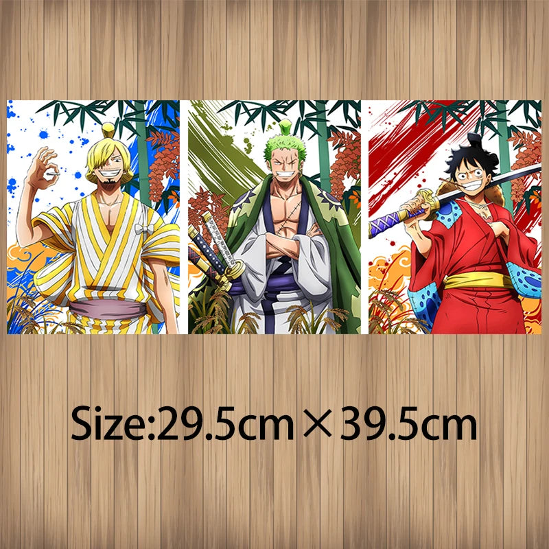 Affiche lenticulaire 3D One Piece – Luffy, Zoro et Sanji