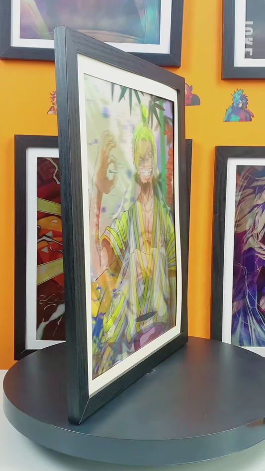 Póster 3D Lenticular One Piece – Luffy, Zoro y Sanji