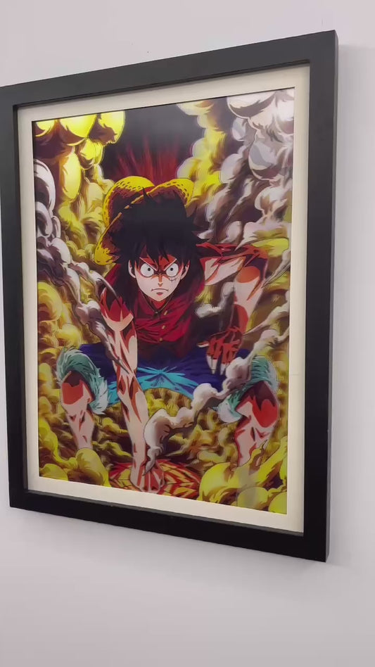 Póster 3D One Piece – Monkey D. Luffy